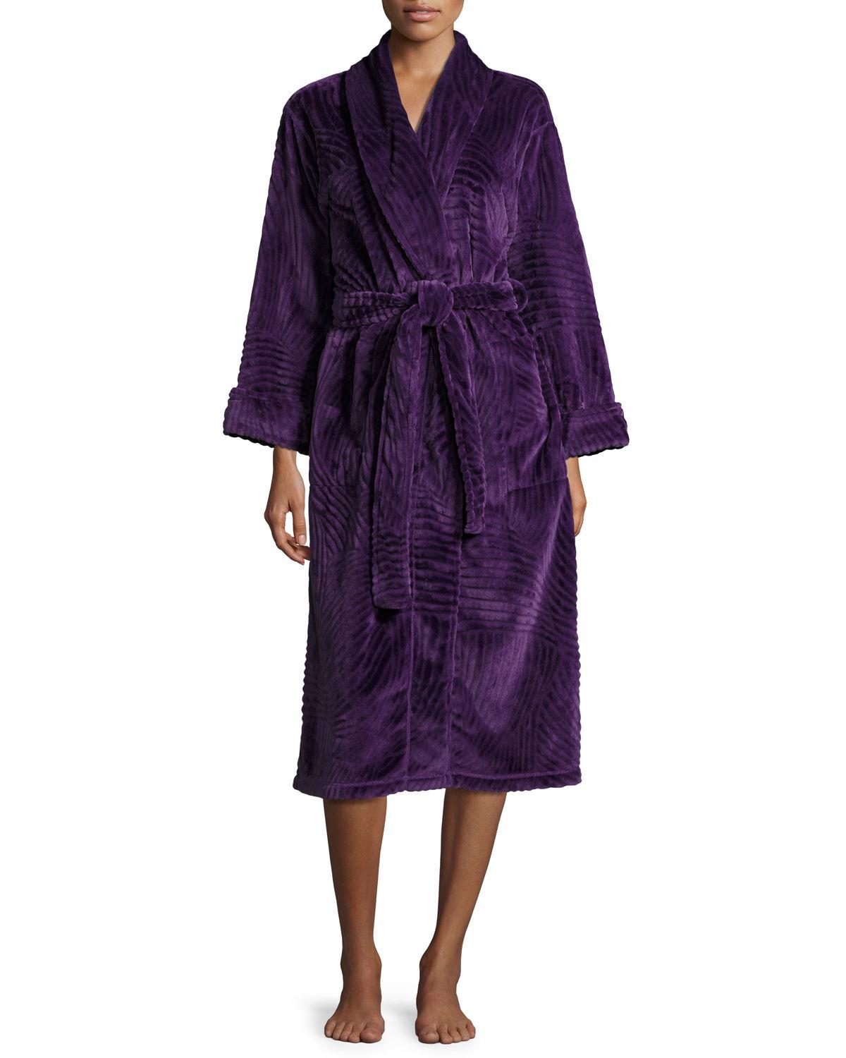 Natori Divine Scuplt Robe in Purple Lyst